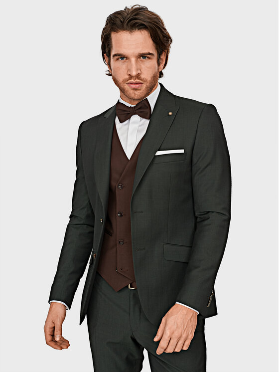 Evenemen Evenemen Garnitur Lincoln Zielony Slim Fit