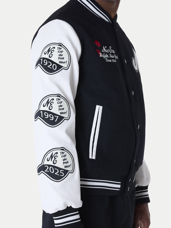 New Era New Era Bunda bomber Essential Black Varsity 60596264 Černá Regular Fit