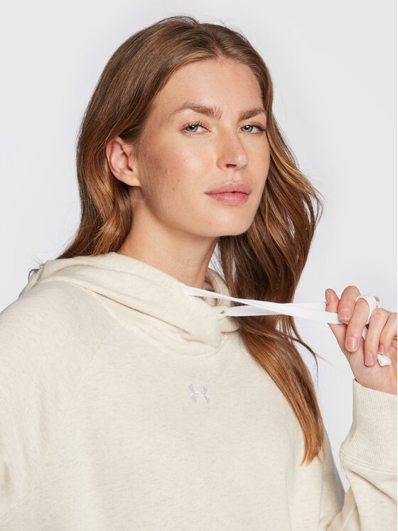 Under Armour Under Armour Bluza Ua Rival Fleece Hb 1356317 Beżowy Regular Fit