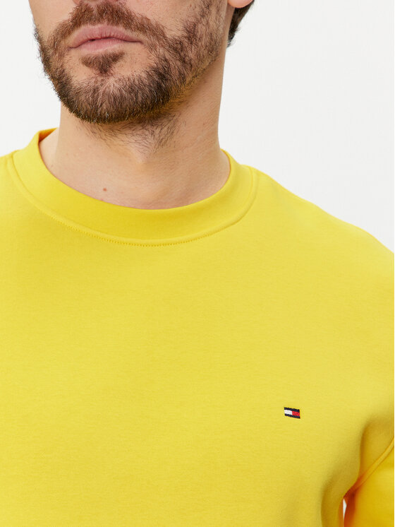 Tommy Hilfiger Tommy Hilfiger Суитшърт Flag Logo MW0MW32735 Жълт Regular Fit