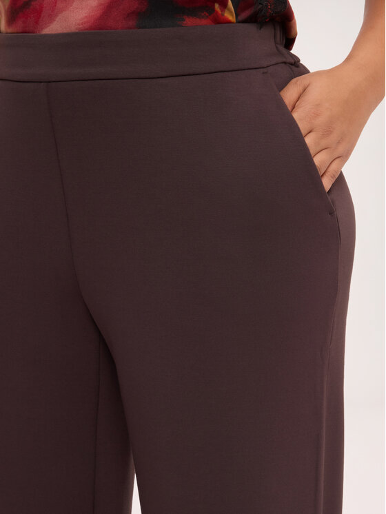 Fiorella Rubino Fiorella Rubino Pantaloni di tessuto P878L102518N022 Marrone Flared Fit