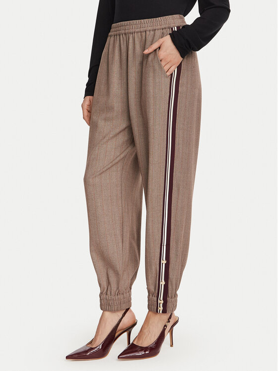 Liu Jo Liu Jo Szövet nadrág TF6150 T692A Barna Regular Fit