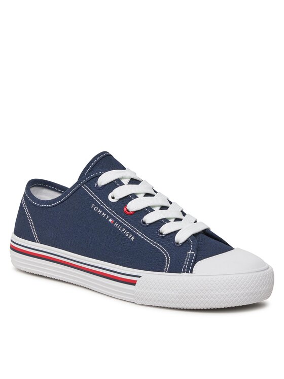Tommy Hilfiger Tommy Hilfiger Tornacipő Low Cut Lace Up Sneaker T3X9-33324-0890 S Sötétkék