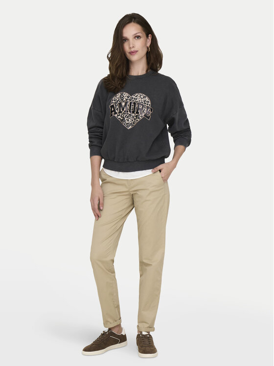 ONLY ONLY Majica dugih rukava Lauren 15339833 Siva Regular Fit