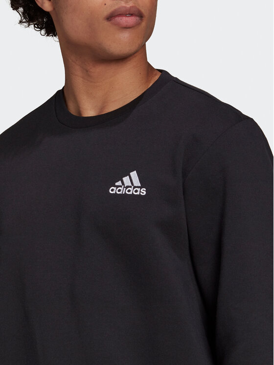 adidas adidas Majica dugih rukava Essentials Fleece Sweatshirt GV5295 Crna Regular Fit