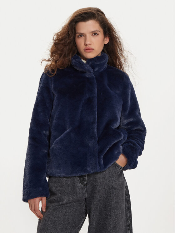 ONLY ONLY Szőrme Newvida 15295423 Sötétkék Regular Fit