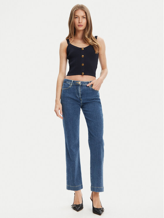 Guess Guess Top W5YR10 Z0130 Tmavomodrá Regular Fit