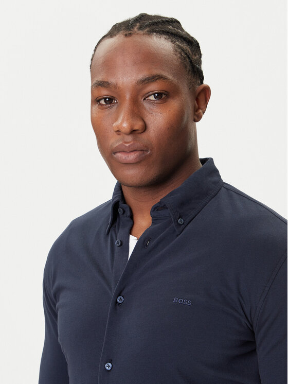 BOSS BOSS Ing Myjersey 50543089 Sötétkék Slim Fit