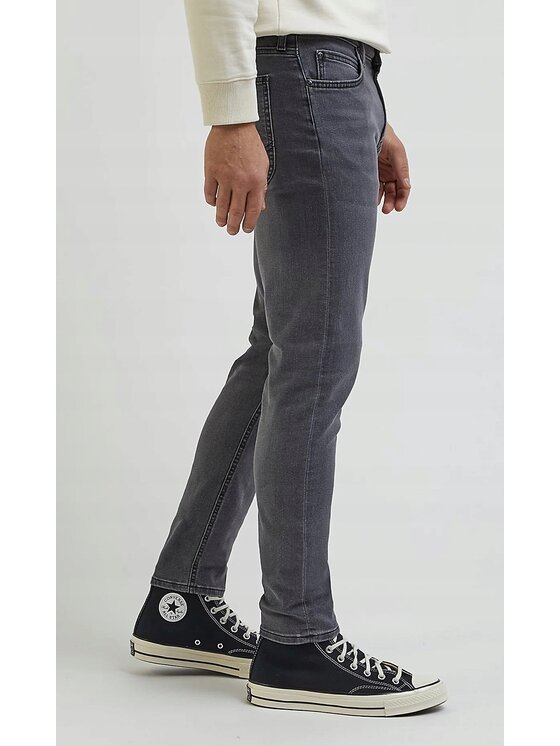 Lee Lee Jeansy Malone Szary Skinny Fit