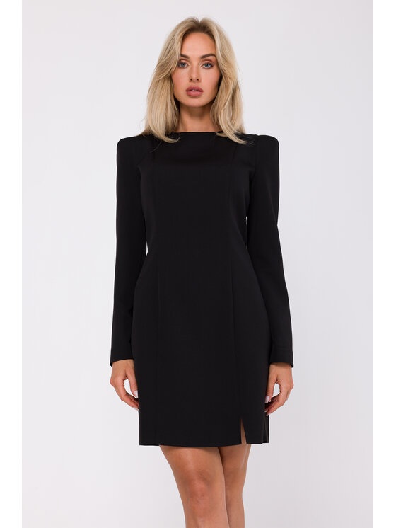 Made of Emotion Made of Emotion Sukienka koktajlowa M755 Czarny Modern Fit