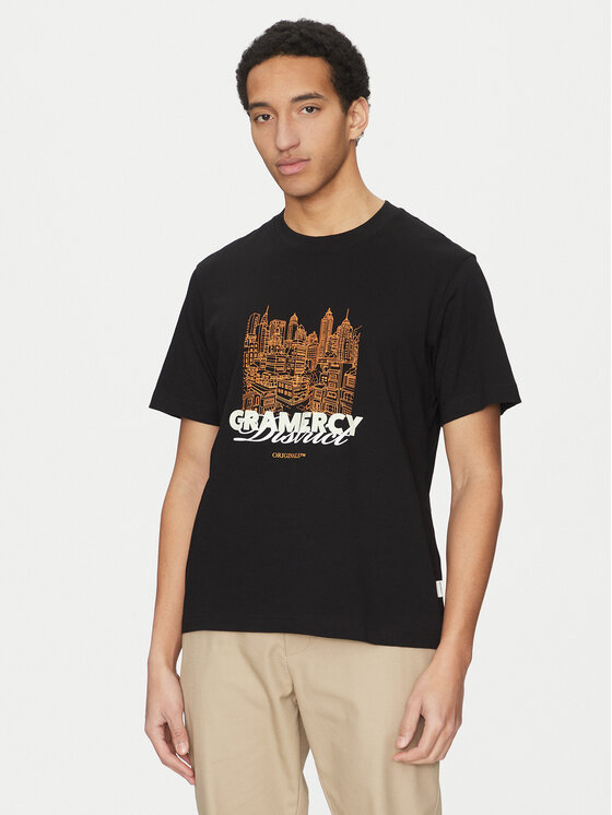 Jack & Jones Jack & Jones T-Shirt Boston 12272981 Černá Relaxed Fit