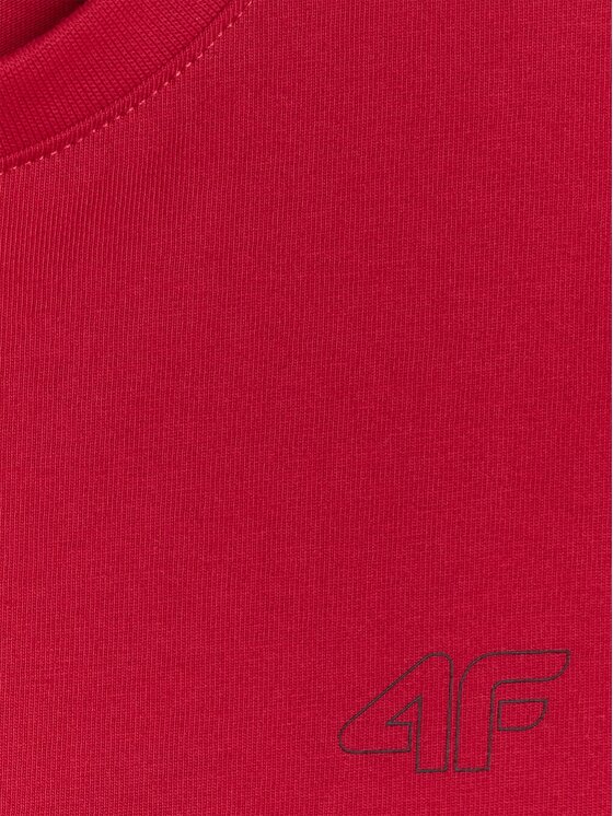 4F 4F T-shirt 4FJRSS26TTSHM3598-62S Rosso Regular Fit