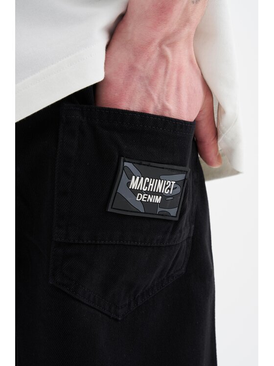 MyStars MyStars Szorty jeansowe Krótkie Spodenki Jeansowe Męskie Czarne MyStars Black Basic 31 Czarny Loose Fit