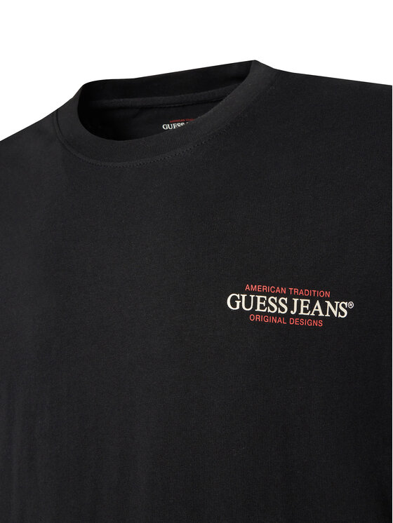 Guess Jeans Guess Jeans Tricou M4BI75 K8FQ4 Negru Oversize