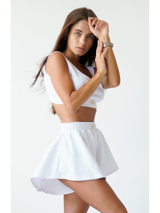MissDenim MissDenim Szorty sportowe Flippy Skorts Biały Basic Fit