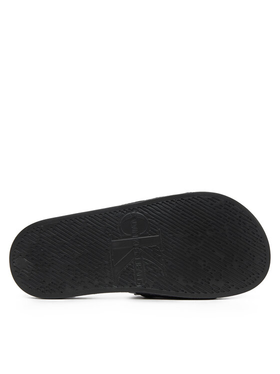 Calvin Klein Jeans Calvin Klein Jeans Klapki Slide Monogram Wn YW0YW01835 Czarny