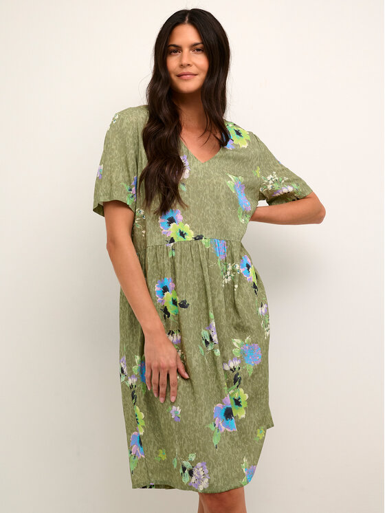 Cream Cream Повсякденна сукня Rosina 10611491 Зелений Regular Fit