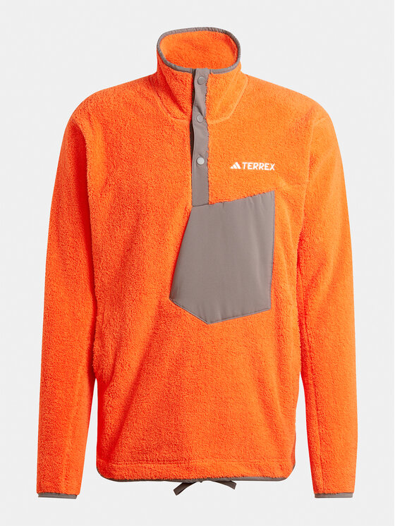Adidas Terrex XPLORIC HIGH PILE - Fleece jumper - semi impact orange/orange  