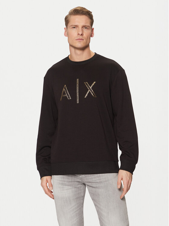 Armani Exchange Armani Exchange Majica dugih rukava XM000331 AF12269 UC001 Crna Regular Fit