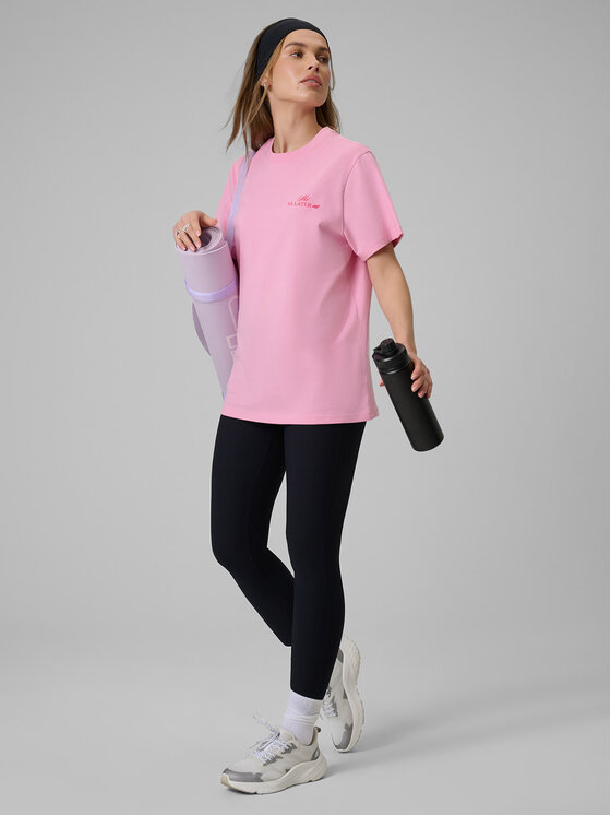 4F 4F T-Shirt WINTER CLUB Różowy jasny Loose Fit