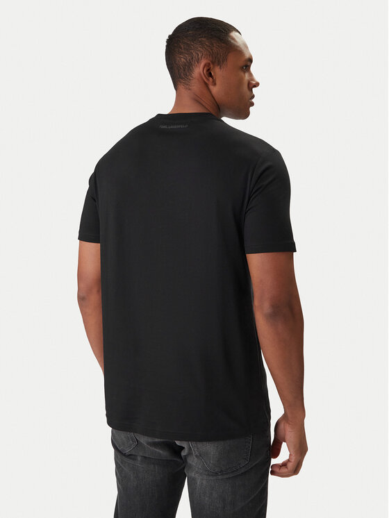 KARL LAGERFELD KARL LAGERFELD Tričko 755070 561252 Čierna Regular Fit