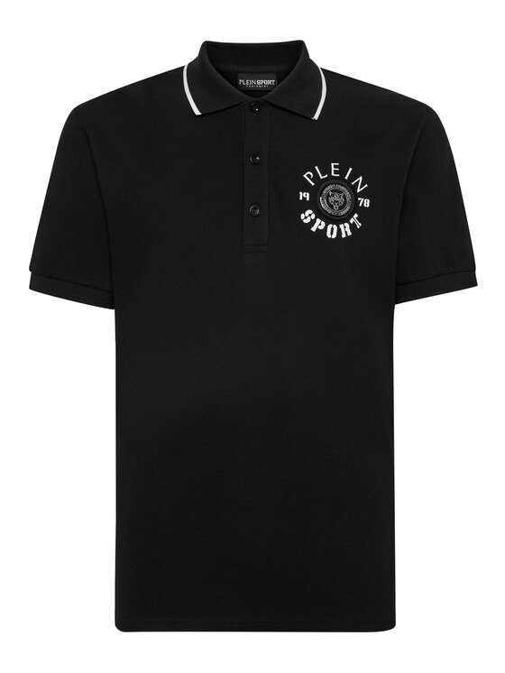 Plein Sport Plein Sport Polo 13033 Czarny Slim Fit
