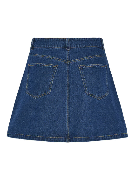 Pieces Pieces Farmer szoknya Abbi 17154546 Sötétkék Regular Fit