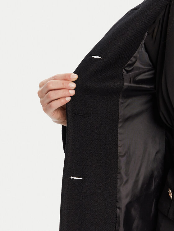 Rinascimento Rinascimento Wollmantel CFC0125616003 Schwarz Regular Fit