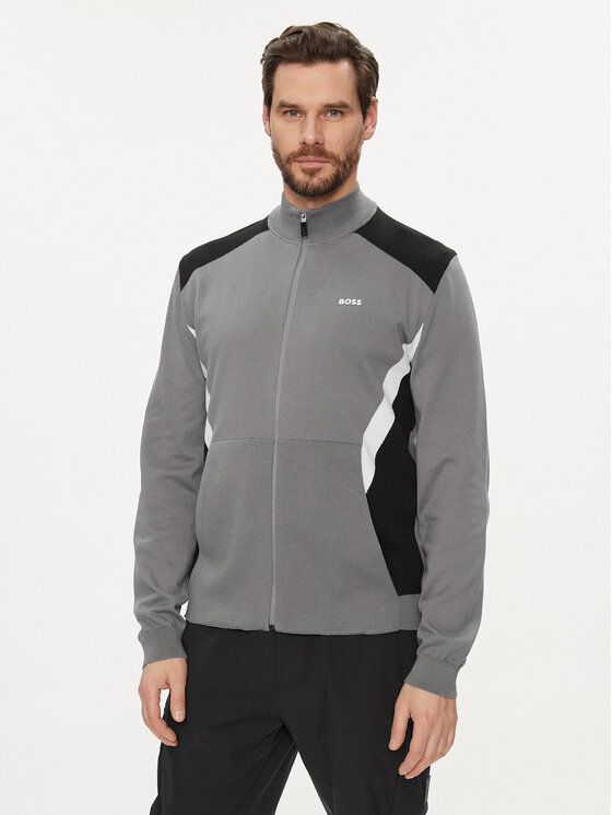 BOSS Boss Суитшърт Zotek 50504948 Сив Regular Fit