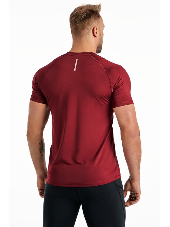 ROUGH RADICAL ROUGH RADICAL Koszulka techniczna VITAL ZIP Bordowy Slim Fit