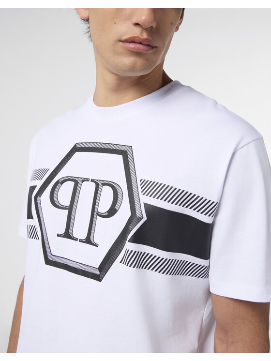 PHILIPP PLEIN PHILIPP PLEIN T-Shirt 29877 Biały Regular Fit