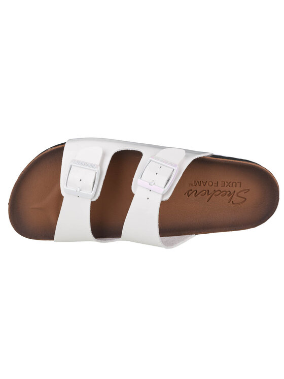 Skechers Skechers Klapki Skechers Granola-Gloss Floss Biały