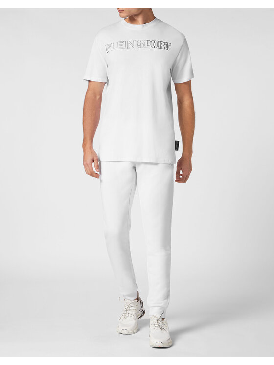 Plein Sport Plein Sport T-Shirt 13041 Biały Regular Fit