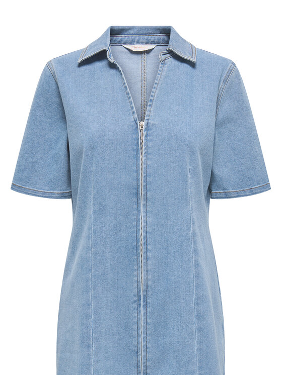 ONLY ONLY Džínové šaty Frida 15360436 Modrá Regular Fit