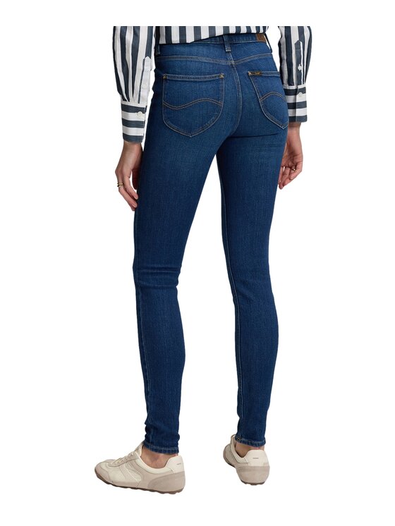 Lee Lee Jeansy 112386144 Niebieski Skinny Fit