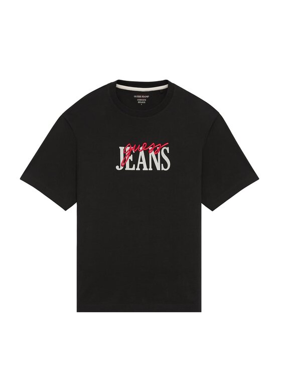 Guess Jeans Guess Jeans T-Shirt 165539 Czarny Classic Fit