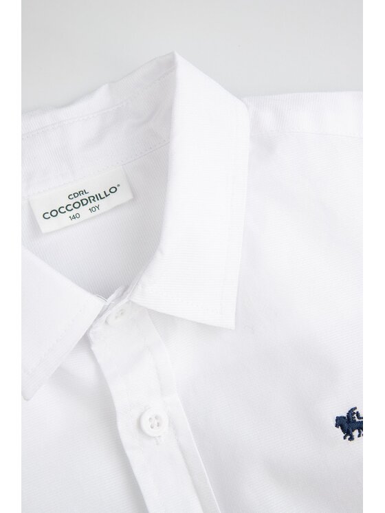 Coccodrillo Coccodrillo Košeľa WC5136102BSB-001 Biela Regular Fit