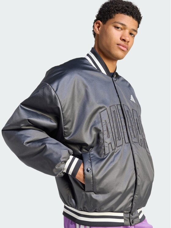 adidas adidas Kurtka bomber 161429 Czarny Loose Fit