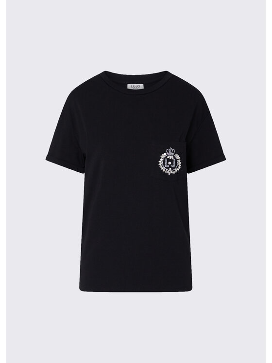 Liu Jo Liu Jo T-shirt WF6434J0088Q9744 Nero Regular Fit