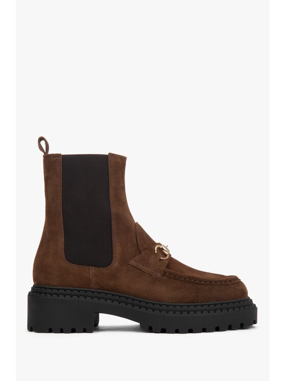 Estro Estro Členková obuv s elastickým prvkom ER00118382 Hnedá