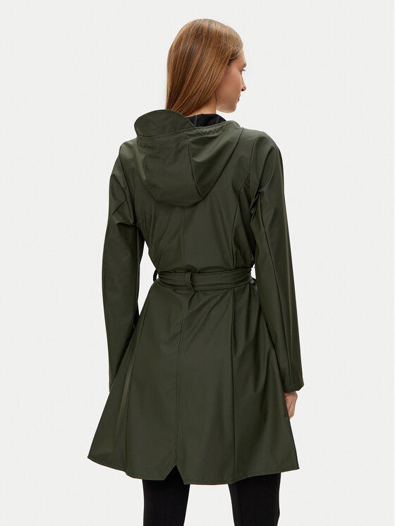 Rains Rains Dežna jakna 18130 Zelena Regular Fit