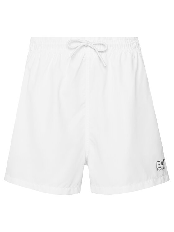 EA7 Emporio Armani EA7 Emporio Armani Kopalne hlače 7M001677 AF13019 M0076 Bela Regular Fit