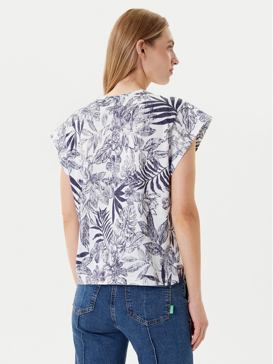 United Colors Of Benetton United Colors Of Benetton T-särk 3SEBD10AE Sinine Relaxed Fit