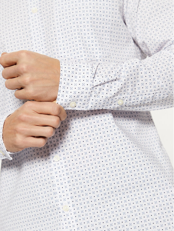 s.Oliver s.Oliver Srajca 2149815 Bela Slim Fit
