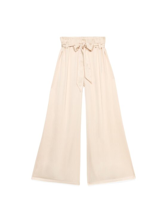 Oltre Oltre Spodnie materiałowe P279J002367N002 Biały Baggy Fit