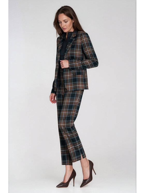 NIFE NIFE Spodnie materiałowe SD161 Granatowy Regular Fit