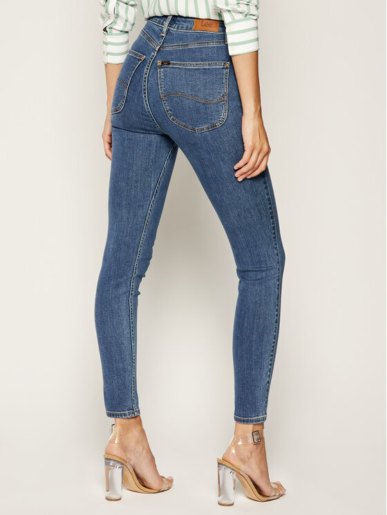 Lee Lee Jeansy Ivy L32EKJZH 112107401 Niebieski Skinny Fit