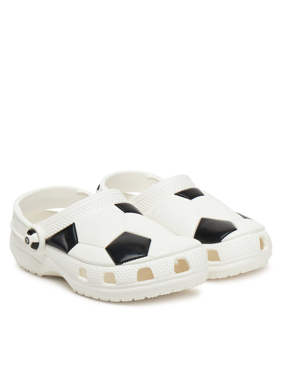 Crocs Crocs Ciabatte Classic Soccer Ball Clog K 210157 Bianco
