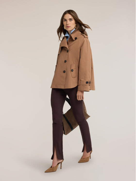 Motivi Motivi Cappotto invernale R026W000204N022 Marrone Boxy Fit