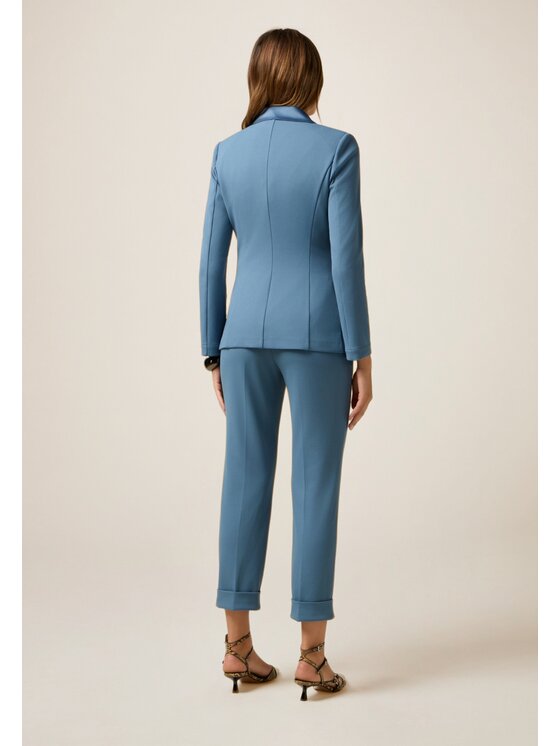 Oltre Oltre Giacca outdoor Q782R004561N004 Turchese Slim Fit